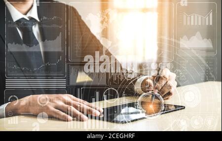 Data Analysis for Business and Finance Concept Stock Photo