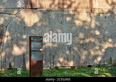 Osaka / Japan - May 21, 2018: Huge megalith stones at Kyobashi-guchi entrance of Osaka castle in Osaka, Japan Stock Photo