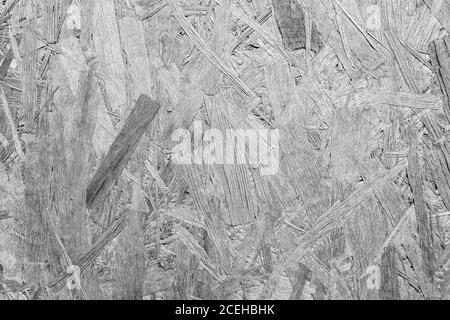 Pressed wooden panel background, seamless texture of oriented strand board - OSB Stock Photo