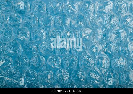 Wrapping plastic bubbles texture for background Stock Photo