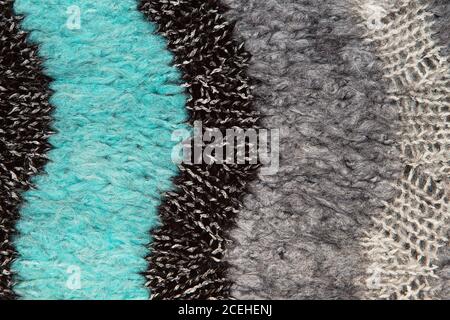Close-up of mohair fabric textured cloth background. knitted fabric texture Stock Photo