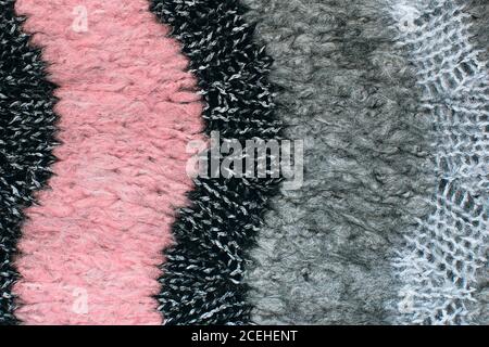 Close-up of mohair fabric textured cloth background. knitted fabric texture Stock Photo