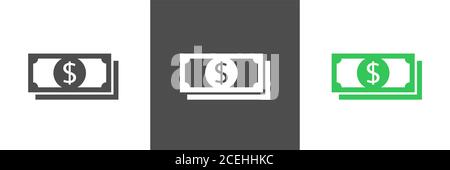 Dollar banknote vector icons Stock Vector