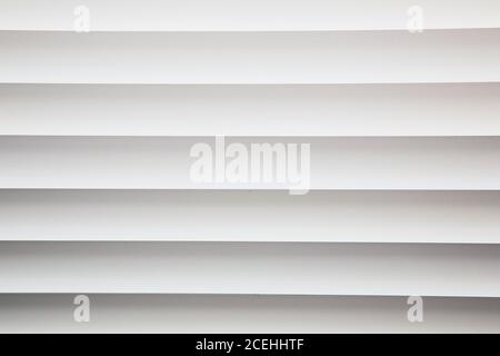 White metal window blinds close-up background texture Stock Photo