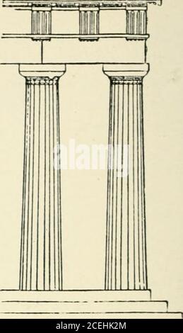 . The story of architecture: an outline of the styles in all countries. Fig. a.—Greek lintel. Stock Photo