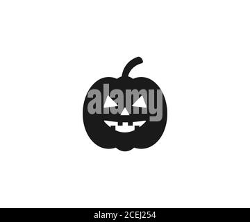 Halloween, horror, pumpkin icon. Vector illustration, flat design. Stock Vector