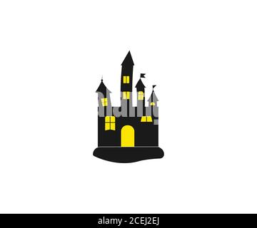 Magic fantasy castle - flat style illustration Stock Vector Image & Art ...