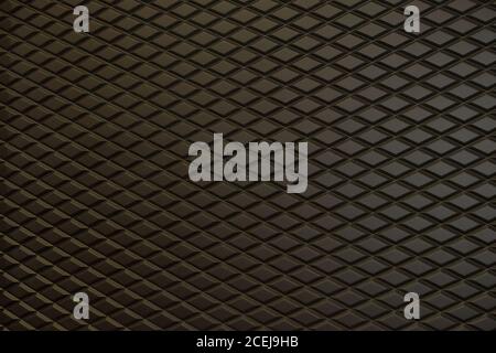 Abstract seamless geometric background with rhombus texture. Decorative mesh pattern on wall at home. Elegant dark wallpaper for use design and interi Stock Photo