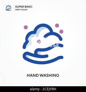 Hand super basic orbit color vector icon. Illustration symbol design ...