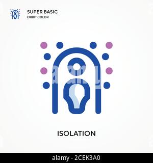 Isolation super basic orbit color vector icon. Illustration symbol design template for web mobile UI element. Perfect color modern pictogram on editab Stock Vector