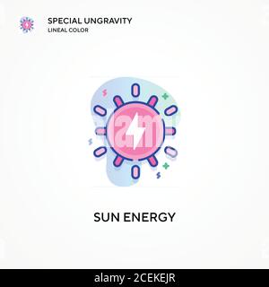 Energy special ungravity lineal color icon. Modern vector illustration ...