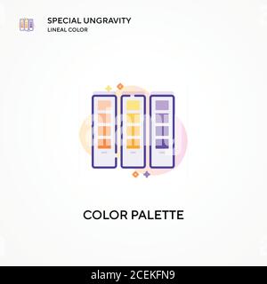 Palette special ungravity lineal color icon. Modern vector illustration ...