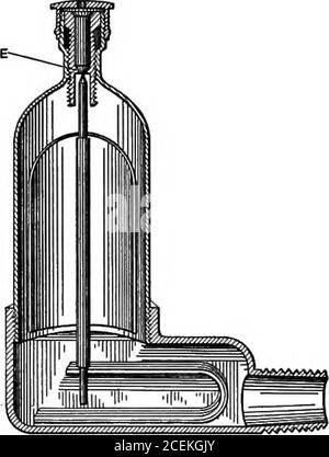 . Power, heating and ventilation ... a treatise for designing and constructing engineers, architects and students. Fig. 31. Check Valve. Fig. 32. Spring Check. PIPE, FITTINGS AND VALVES 69 pressure in one pipe from backing into another, as when sev-eral return pipes from a building are brought into a commonreceiving tank. When used in a return pipe the check shouldalways be placed below the water line if possible.. .Valve Stock Photo