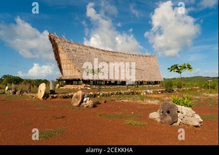 Mens house on The Islands of Yap Stock Photo