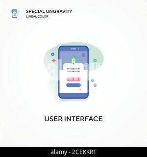 User interface special ungravity lineal color icon. Modern vector illustration concepts. Easy to edit and customize. Stock Vector