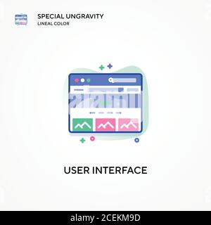 User interface special ungravity lineal color icon. Modern vector illustration concepts. Easy to edit and customize. Stock Vector