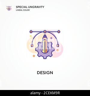 Design special ungravity lineal color icon. Modern vector illustration ...