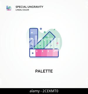 Color palette special ungravity lineal color icon. Modern vector ...