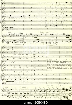 . Parsifal : ein Bühnenweihfestspiel / [printed music]. CJry^^f. Cttlzbl.) Stock Photo