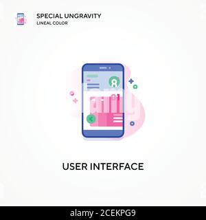 User interface special ungravity lineal color icon. Modern vector illustration concepts. Easy to edit and customize. Stock Vector