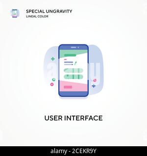 User interface special ungravity lineal color icon. Modern vector illustration concepts. Easy to edit and customize. Stock Vector