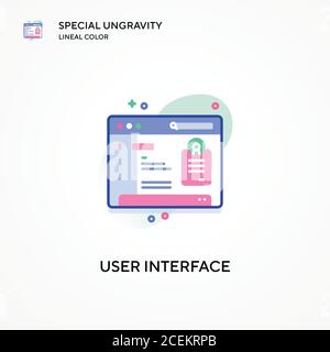 User interface special ungravity lineal color icon. Modern vector illustration concepts. Easy to edit and customize. Stock Vector