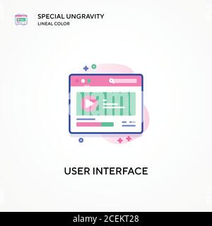 User interface special ungravity lineal color icon. Modern vector illustration concepts. Easy to edit and customize. Stock Vector