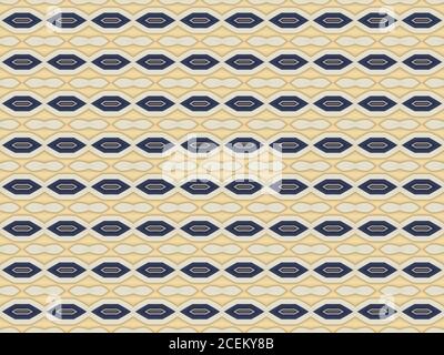 Geometric Background illustration with interesting shapes in yellow and blue Stock Photo