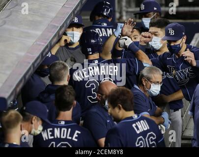 This is a 2020 photo of Kevin Kiermaier of the Tampa Rays baseball team.  This image reflects the 2020 active roster as of Feb. 17, 2020 when this  image was taken. (AP Photo/John Bazemore Stock Photo - Alamy