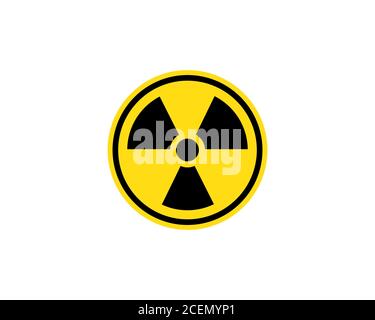 Radiation sign. Danger warning. Vector on isolated white background. EPS 10 Stock Vector