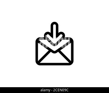 download archive icon on white background. Simple element illustration ...