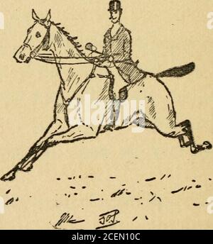 A horse and his cavalier pass in front of the Bromont sign at Bromont ...