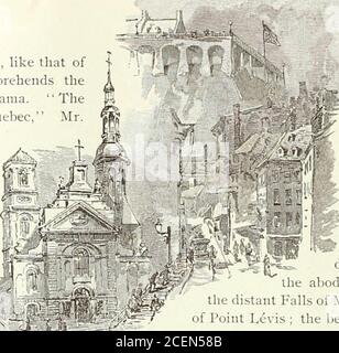 . Illustrated Quebec, (The Gibraltar and tourists' Mecca of America) Under French and English occupancy : the story of its famous annals; with pen pictures descriptive of te matchless beauty and quaint mediaeval characteristics of the Canadian Gibraltar. Stock Photo