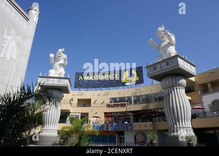 Hollywood, California, USA 1st September 2020 A general view of atmosphere of Watchmen Billboard and Elephants at Hollywood and Highland on Hollywood Blvd in Hollywood, California, USA. Photo by Barry King/Alamy Stock Photo Stock Photo