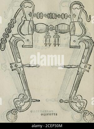 . Trattato dell'imbrigliare, maneggiare, et ferrare cavalli : diviso in tre parti, con alcvni discorsi sopra la natura di caualli, con disegni di briglie, maneggi, & di caualieri a cauallo, & de ferri d'esso. 48 TRATTATO. PRIMO A9 Stock Photo