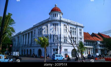 Jakarta, Indonesia - July 10, 2019: Old and historical building in Kota Tua (Old Town). Stock Photo