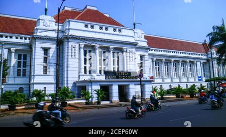 Jakarta, Indonesia - July 10, 2019: Bank Indonesia Museum. The museum is housed in a heritage building in Jakarta Old Town. Stock Photo