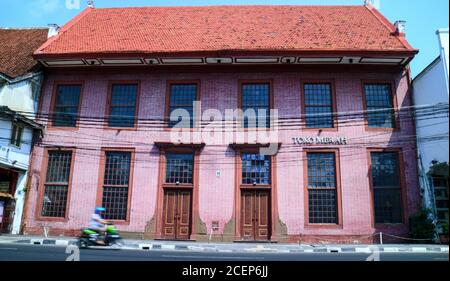 Jakarta, Indonesia - July 10, 2019: Toko Merah (Red Shop) is a Dutch colonial landmark in Jakarta Old Town. Built in 1730. Stock Photo