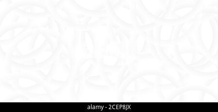 Circle ring shape overlap complicate design white abstract background. vector illustration. Stock Vector