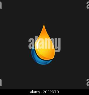 Simple vector droplet design in flat style for your best business symbol. Industry design sign symbol. Vector illustration EPS.8 EPS.10 Stock Vector