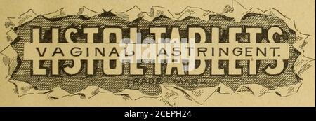 . Modern medicine and bacteriological review. ions, bed sores, burns, and all erosions of theskin or mucous membranes. It is a non-toxic, non-irritating combination of thy-mol-iodide, of marked antiseptic properties. As a dusting powder it is a perfectsubstitute for iodoform, with the advantage that it is free from disagreeable odor,and no more expensive, owing to its extreme lightness. Listol is supplied in ounces only, at $1.00 per ounce, prepaid on receipt of price. Order a Sample Package with Literati-re (Mentioning this Journal). LOTSIL, In E MODERN ANTIPYRETIC,ALGESIC, AND ANODYNE. Aceta Stock Photo