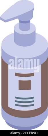 Softener dispenser icon, isometric style Stock Vector
