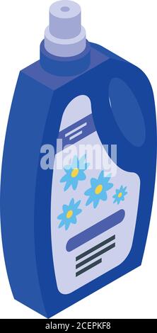 Softener antibacterial icon, isometric style Stock Vector