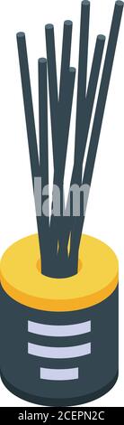 Sticks diffuser icon, isometric style Stock Vector