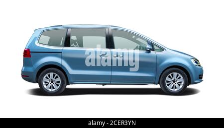 German MPV car isolated on white background Stock Photo