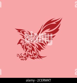 This is an illustration depicting an eagle. This illustration is suitable for a variety of purposes, whether commercial, educational, or personal. Stock Vector