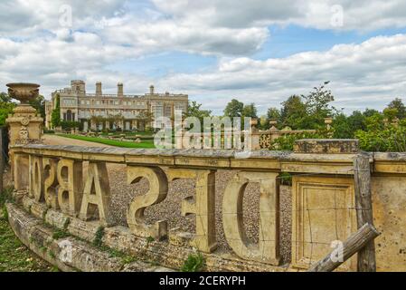 Castle Ashby House, country house and gardens in Northamptonshire, England, UK Stock Photo