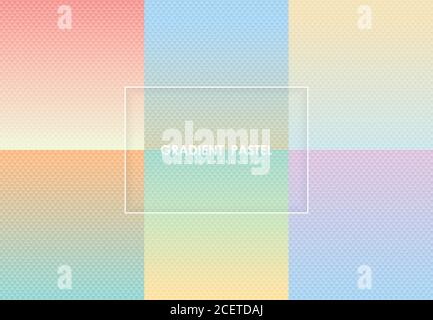 Abstract pastel gradient colorful design of square pattern design copy space of text background. Decorate for ad, poster, artwork, template design, Stock Vector