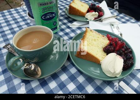 Tea for two in the garden Stock Photo