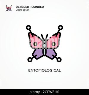 Entomological vector icon. Modern vector illustration concepts. Easy to edit and customize. Stock Vector